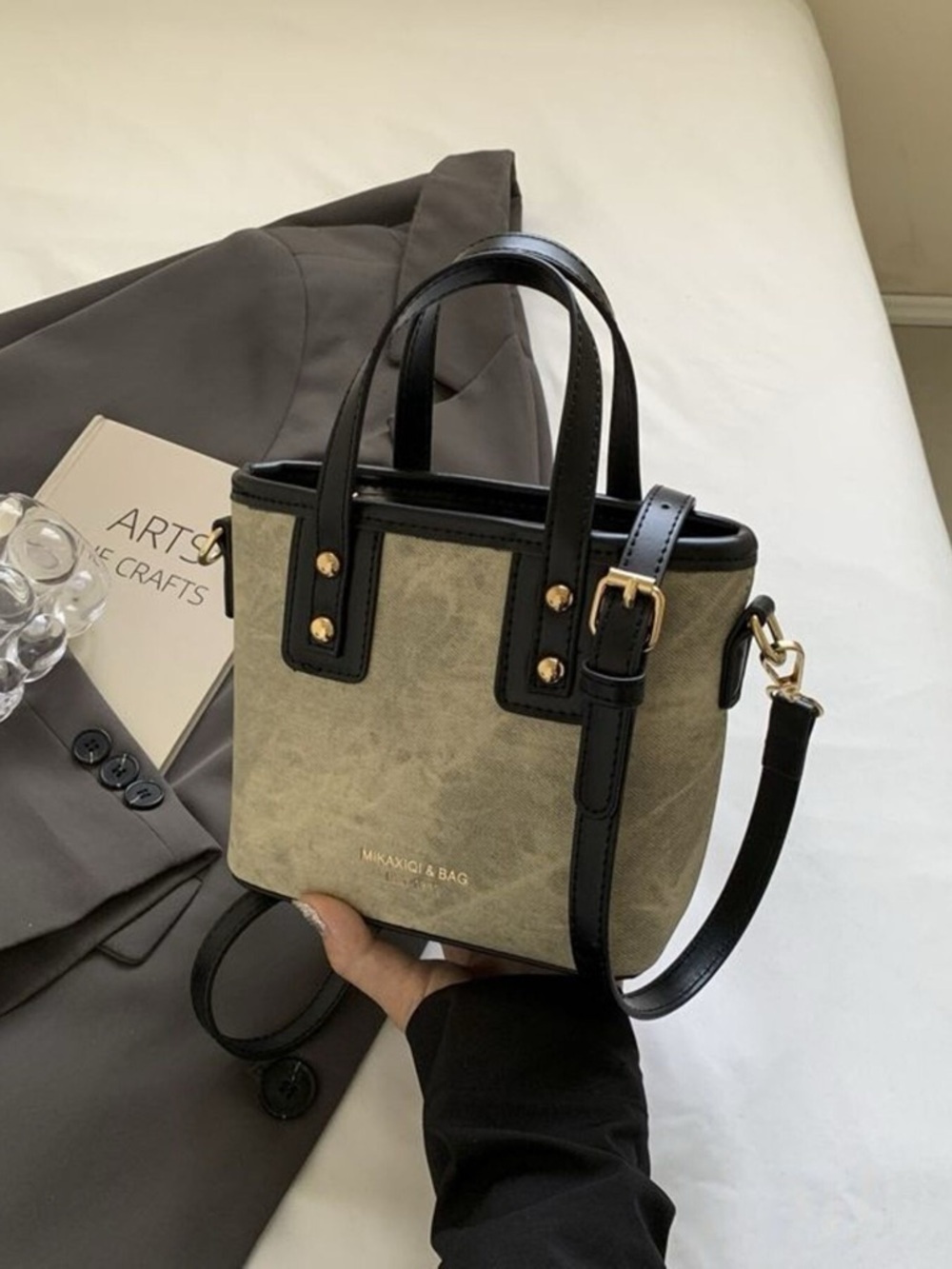 Top Handle Crossbody Bag